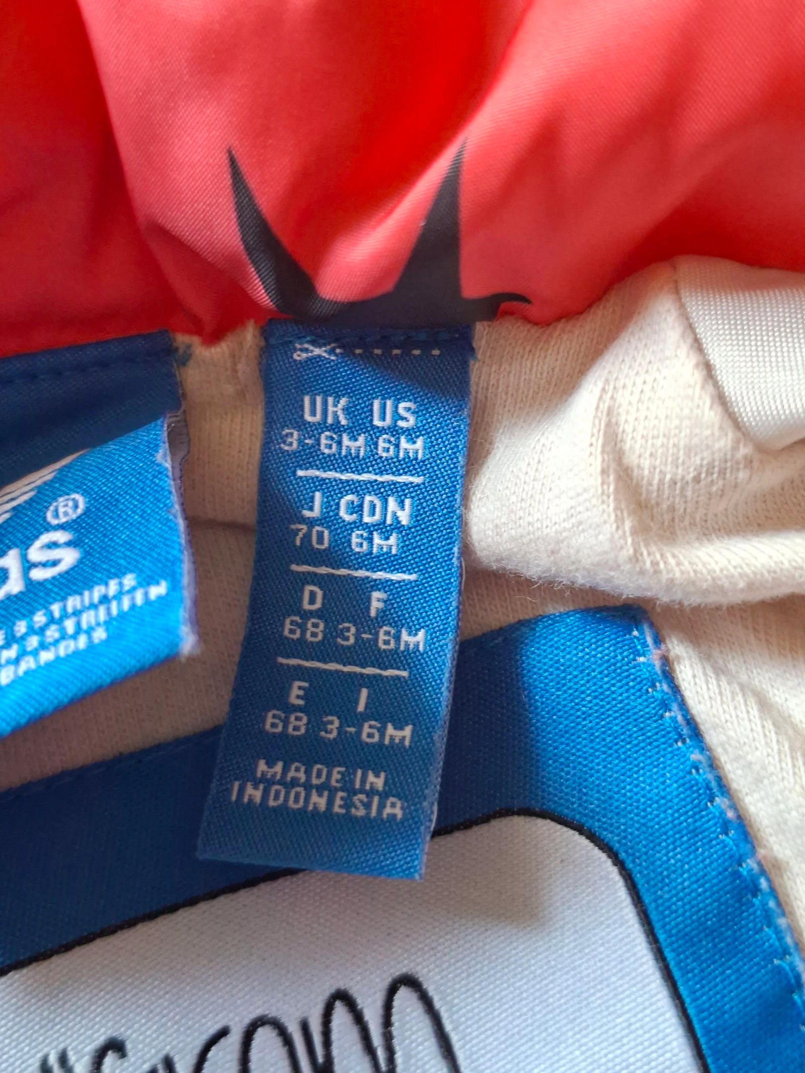 Adidas Originals chaqueta bebé roja coral estampada 3-6 meses 68 – photo 6